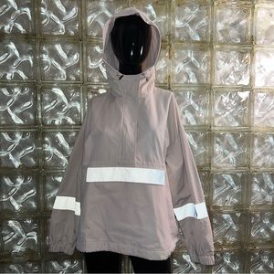 Dusty Pink Reflective Anorak Jacket.